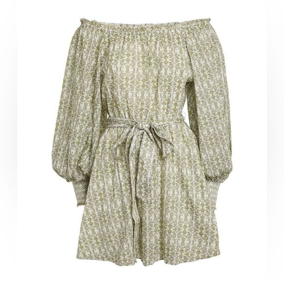 Alice‎ + Olivia Small Off-The-Shoulder Mary Mini Dress - Picture 1 of 9